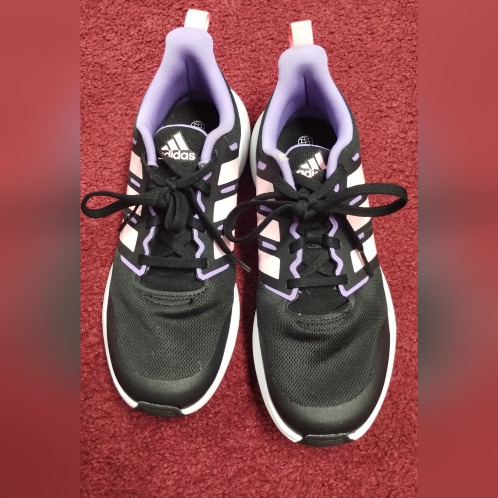 adidas Black Lilac Pink Athletic Shoes